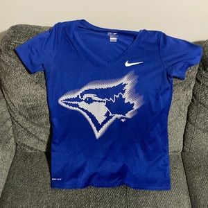Women’s Nike blue jays dri fit t shirt - sz medium - like new. asking $25